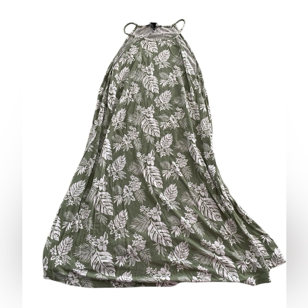 Forever 21 Olive Floral Dress